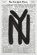 noxozoqm Black and White Newspaper Wall Art Vintage New York City Poster Trendy by Unknown