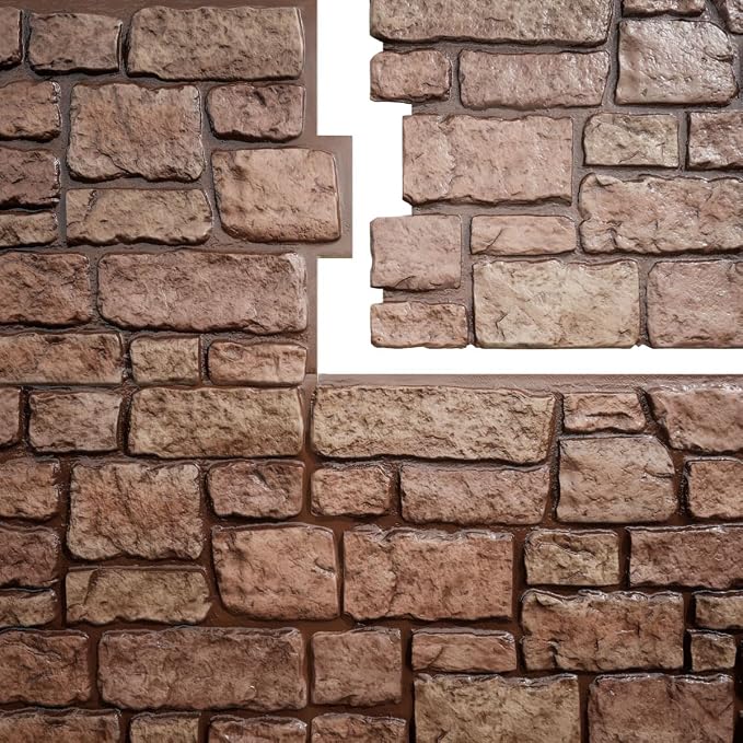 EverStone Cobblestone Faux Stone Panel, Texas Color - Image 9