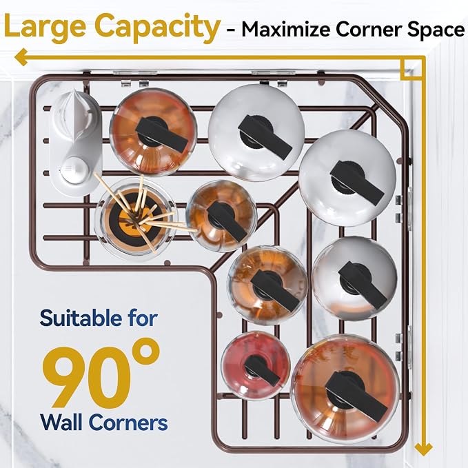 YASONIC Shower Caddy Corner, No Drilling Shower Organizer Corner - Image 3