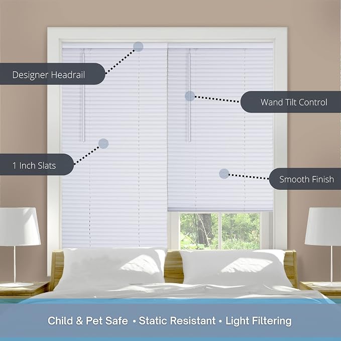 LOTUS & WINDOWARE Cordless Mini Blind, Window Blinds - Image 3