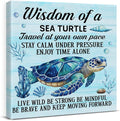 Sea Turtle Wall Art Decor Inspirational Wall Decor Posters Beach Themed by VAHATAN