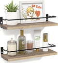 RICHER HOUSE Bathroom Shelves, Guard-Rail Floating Shelves by RicherHouse
