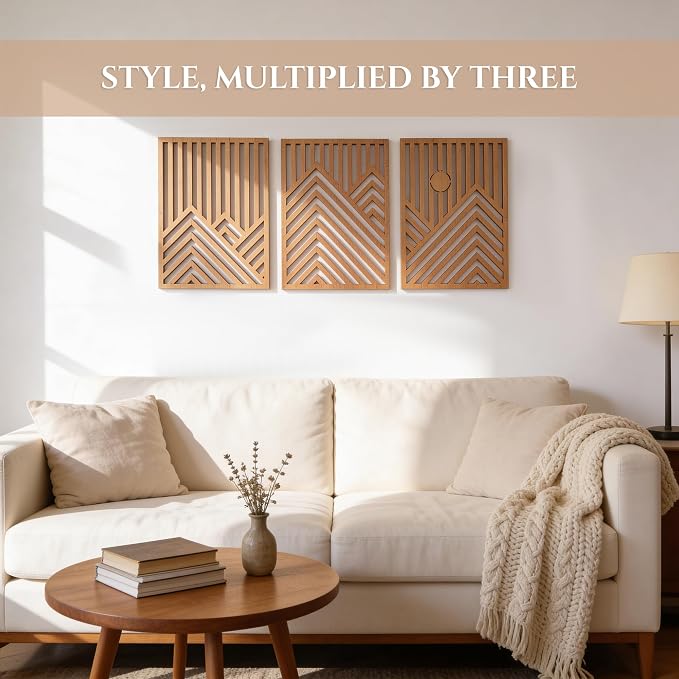 qmmp Modern Wooden Wall Sculptures - Image 3