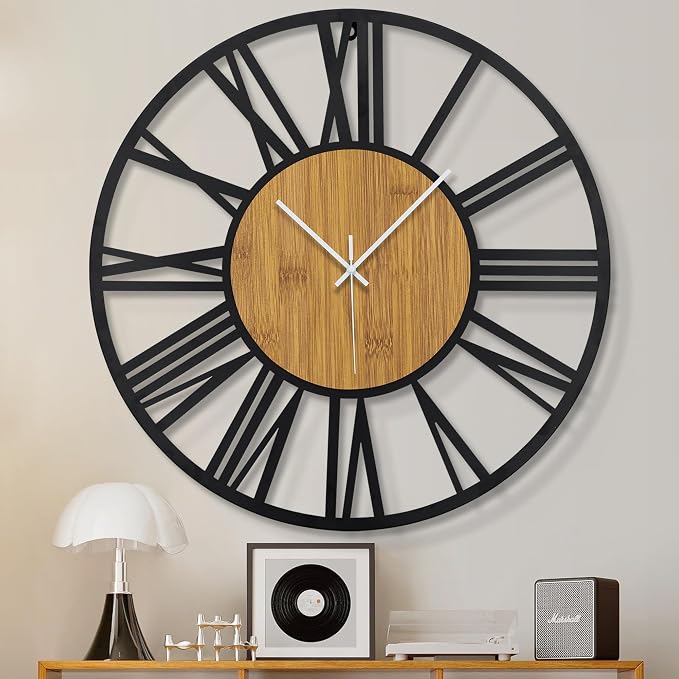 1st owned Wall Clocks for Living Room Decor, Round Silent Little Ticking - Image 5