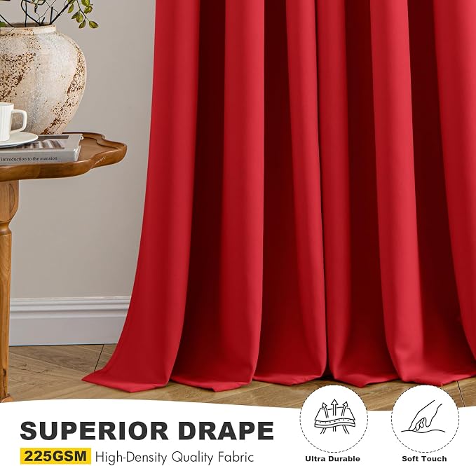 MIULEE Blackout Curtains for Bedroom Living Room 2 Panels, Thermal Insulated - Image 5