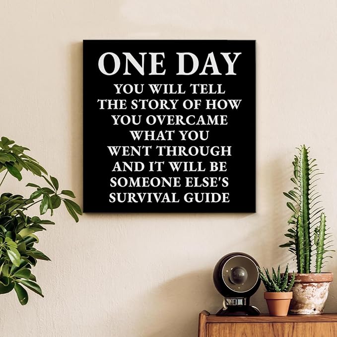 Inspirational Quotes Wall Art Decor, Motivational Success Canvas Painting - Image 3