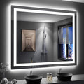 LOAAO 48"X40" LED Bathroom Mirror by LOAAO
