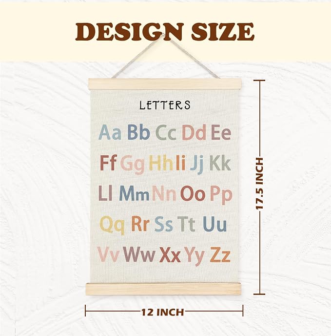 Yomisex Classroom Wall Decor, Alphabet Educational Wall Art Poster, Alphabet - Image 6