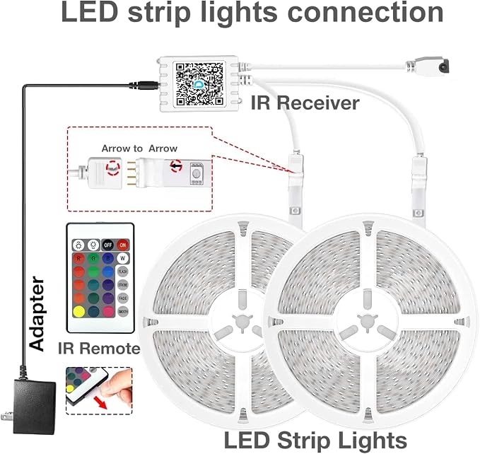 DAYBETTER LED Strip Lights 130ft Lights Strip - Image 7