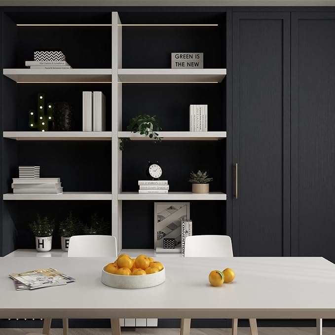 FUKU MON 23.6" X 393" Dark Gray Wallpaper Peel and Stick Contact Paper Solid - Image 5