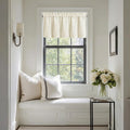NICETOWN Ivory White Velvet Valance Curtain by NICETOWN