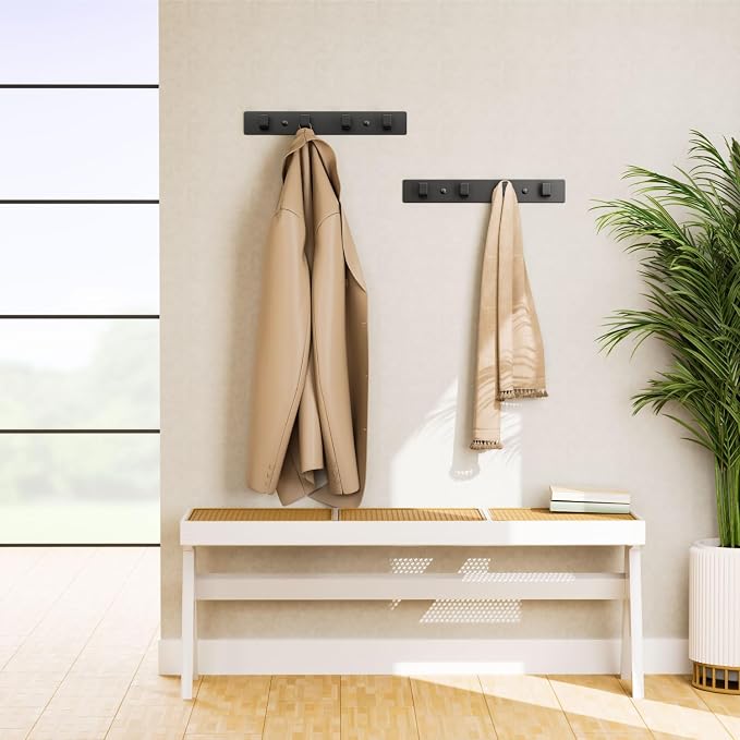 GWAAZXGZ Black Coat Rack Wall Mount - Image 3