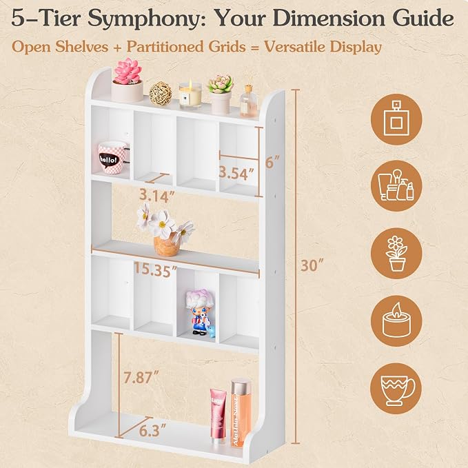 Keebofly Perfume Organizer Wall Mount & Large Cologne Display Case - Image 2