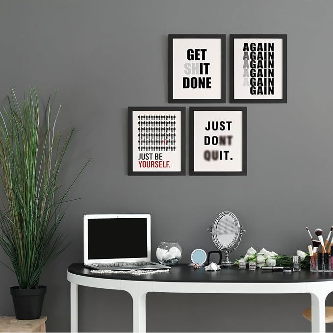 DSHFG Motivational Office Wall Art Prints Set of 4, Office Artwork Wall Decor - Image 4