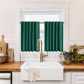 RYB HOME 100% Blackout Basement Curtains 30 inches Long, Heat & UV Blocking by RYBHOME