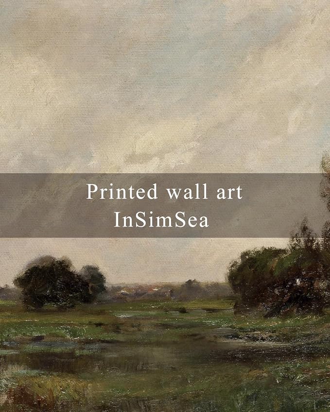 InSimSea Framed Canvas Wall Art, Vintage Landscape Art - Image 6