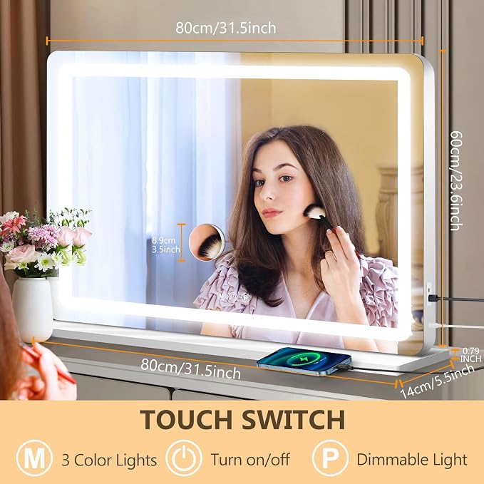 Ratsamee 32"x24" Vanity Mirror - Image 2