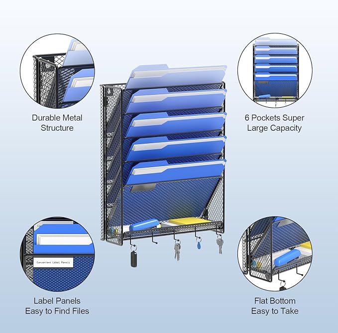 OUTWOLF Hanging Wall File Organizer - Image 6