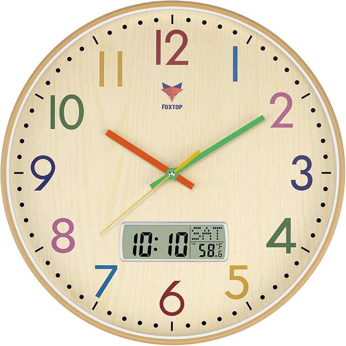 Foxtop Digital and Analog Learning Clock by Foxtop