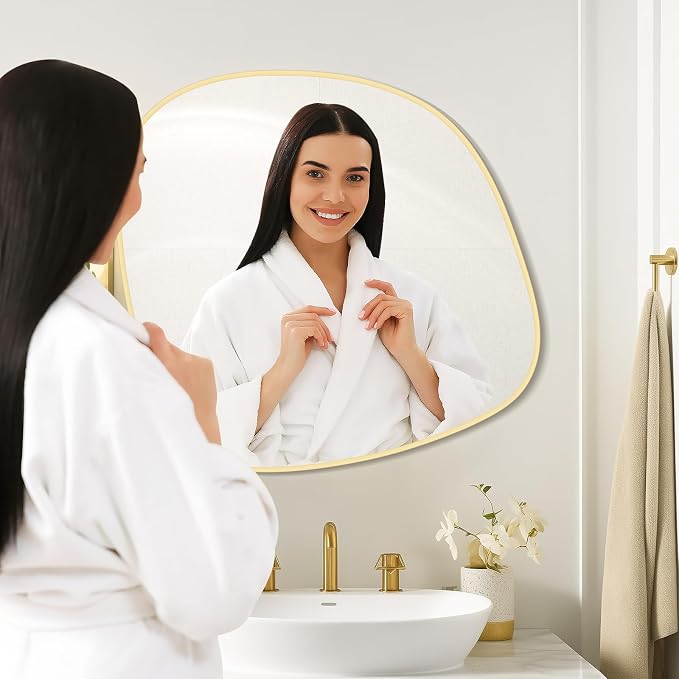 WallBeyond Asymmetrical Mirror, Irregular Wall Mirror, Wall Mirrors Decorative - Image 5