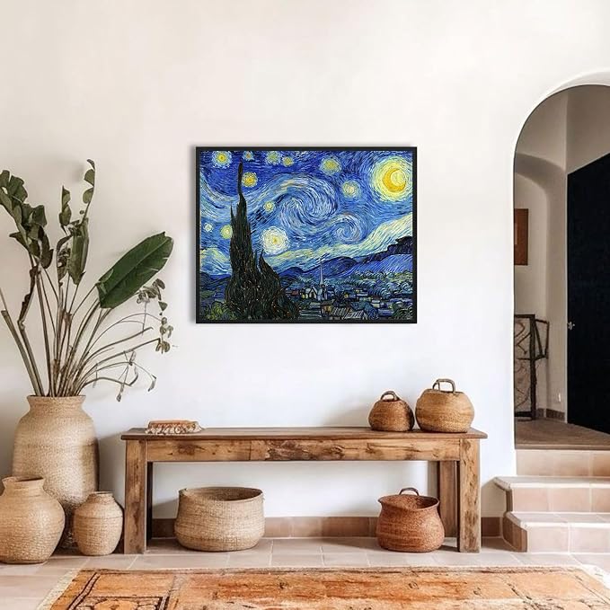 Van Gogh Canvas Wall Art: Starry Night Posters Large Modern Artwork Famous - Image 2