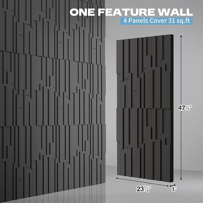 Large PU Decorative Wall Panels, TV Wall, Office & Commercial Spaces - Image 2
