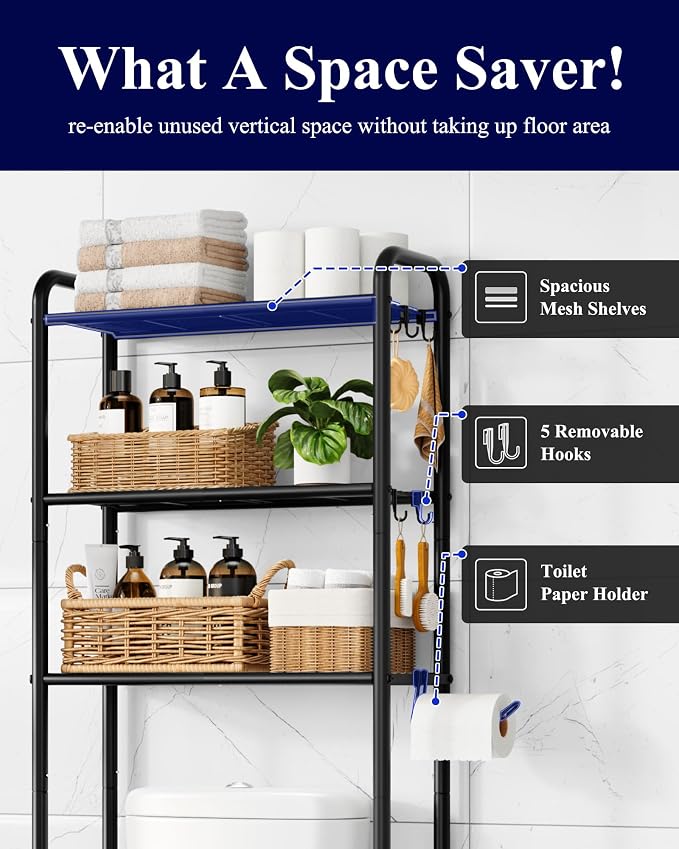 Kitsure Over Toilet Storage Rack - Image 4