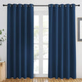 NICETOWN Moroccan Blue Blackout Curtains 84 inch Length, Grommet Top Room by NICETOWN