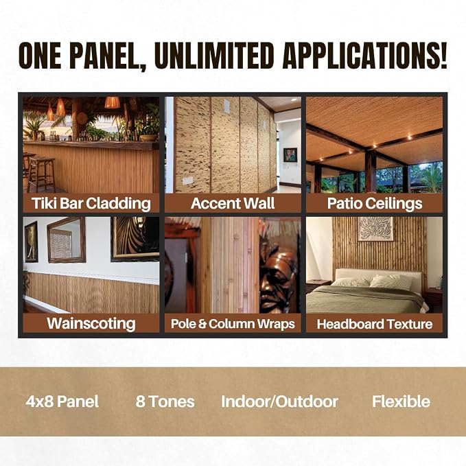 amaZulu Natural Bamboo Wall Panels 4x8 — Dark Brown Tambor Cladding, Rich Deep - Image 7