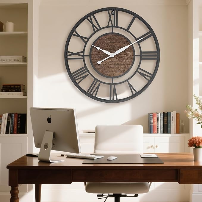 Pytha Sight 30 Inch Extra Large Giant Wall Clock, Oversized Round Silent - Image 5