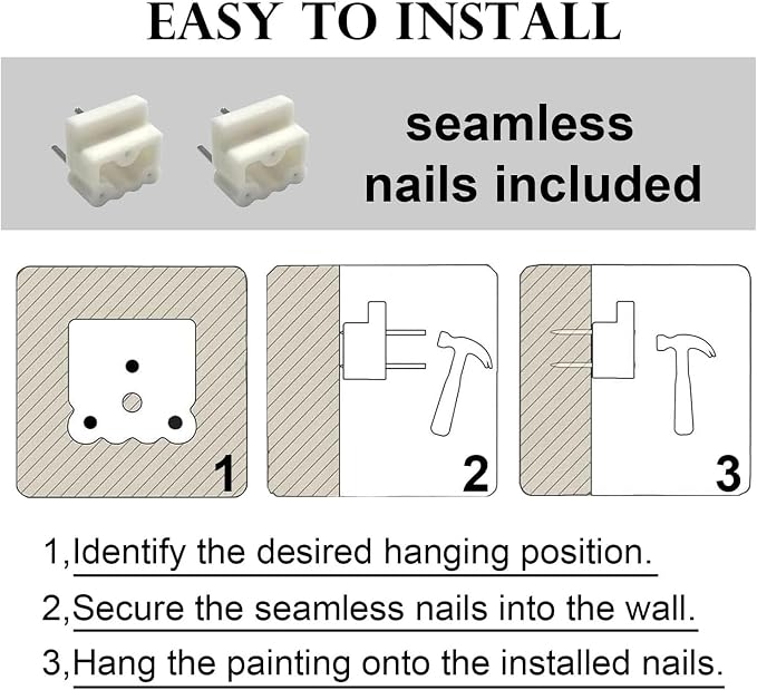 OIQArtOIQ Vintage Landscape Canvas Wall Art Framed Natural Scenery Painting - Image 7