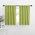 NICETOWN Fresh Green Kitchen Curtains, Short Blackout Curtains & Drapes by NICETOWN