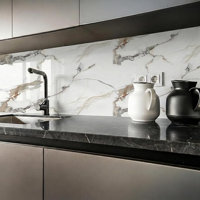 IZODEKOR 4 Pcs 24"x48" PVC Marble Wall Panels - Image 4