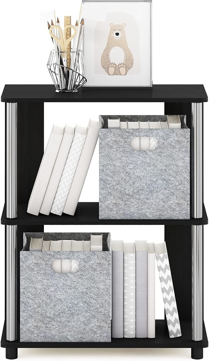 Furinno Jaya Simple Design 3-Tier Bookcase/Bookshelf/Display Rack - Image 4