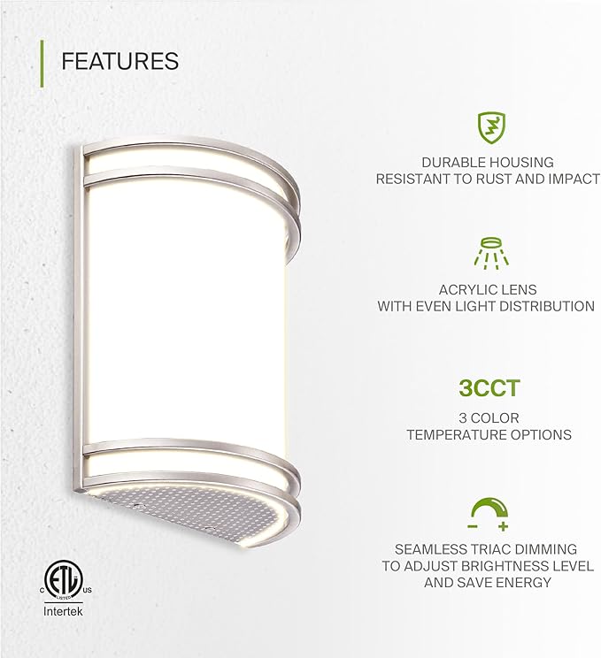 ASD LED Indoor Wall Mount Light Fixture - Image 3