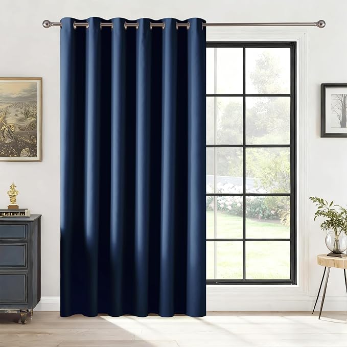 RYB HOME Blackout Thermal Insulated Curtains, Portable Curtain by RYBHOME