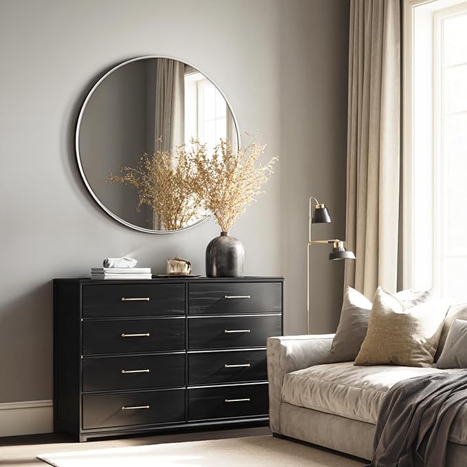 USHOWER Brushed Nickel Bathroom Mirrors - Image 8