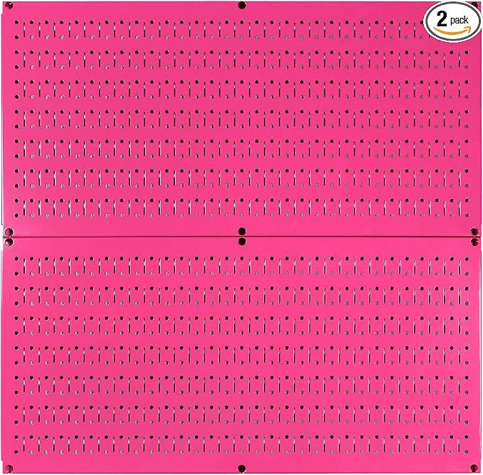 Wall Control Pegboard Rack Horizontal Metal Pegboard Garage Tool Storage Pack by Wall+Control