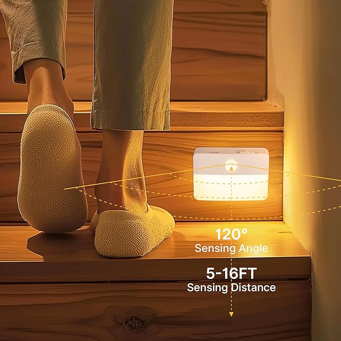 8 Pack Rechargeable Motion Sensor Stair Lights - Image 4