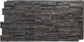 EverStone Cascade Faux Stone Panel, 48 5/8"W x 24 3/4"H x 1 1/4"D, Dark River by EkenaMillwork