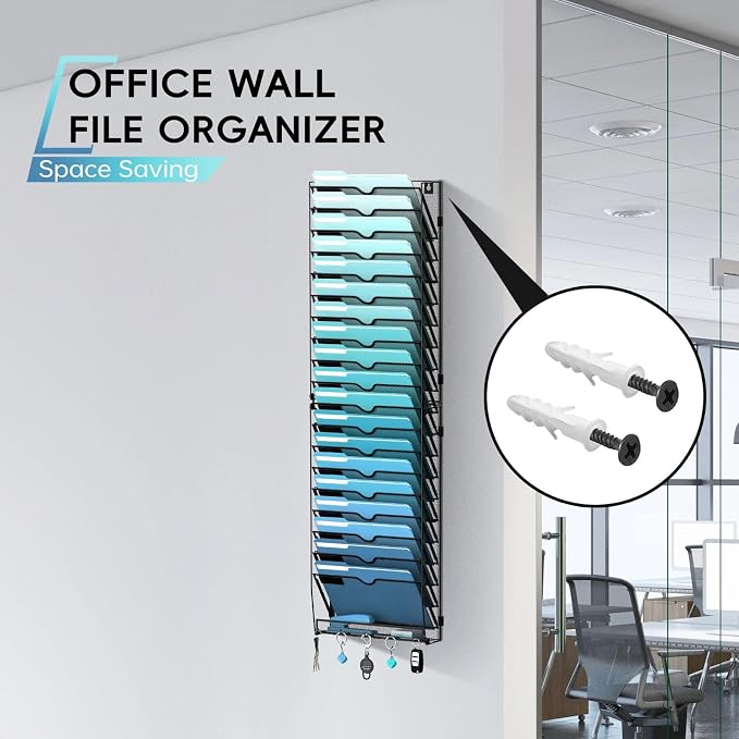 20-Tier Wall File Organizer - Image 4
