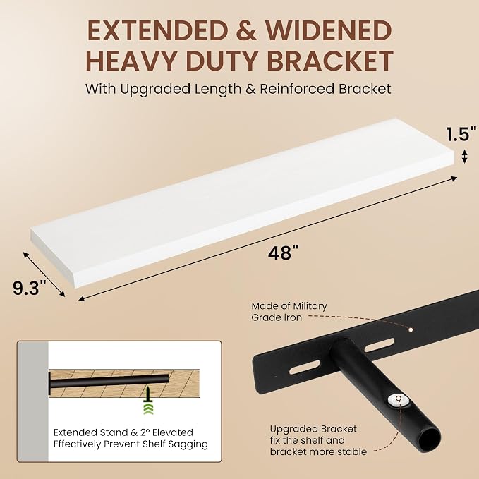 Dreamland 48 Inches Floating Shelves - Image 2