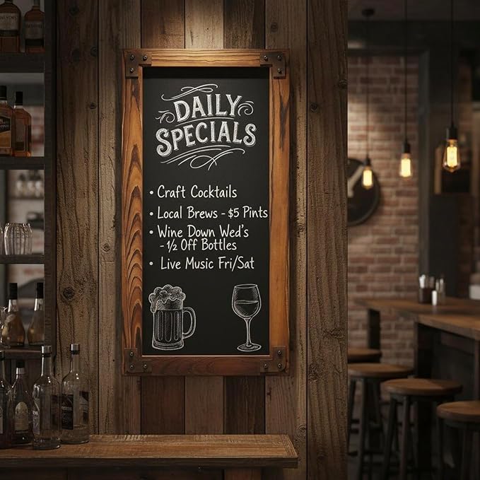 MyGift Large Chalkboard Sign Wall-Mounted - Image 5
