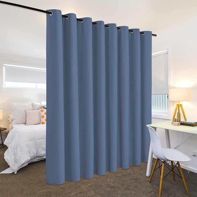 RYB HOME Privacy Room Divider Curtains Blackout Thermal Insulating Soundproof - Image 4