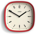 JONES CLOCKS® Marvel wall Clock | Modern Retro Rounded Square Clock | 10 inch | by JONESCLOCKS
