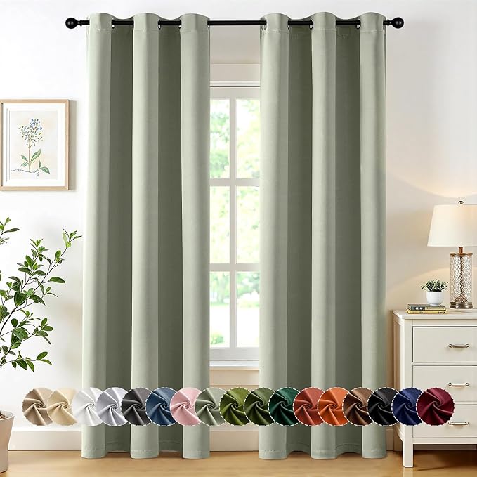 MIULEE Blackout Curtains for Bedroom Living Room 2 Panels, Thermal Insulated by MIULEE