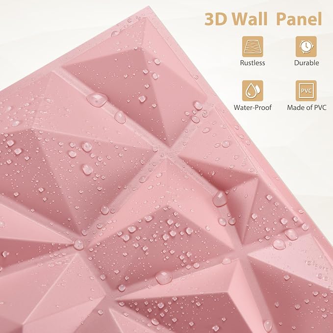 Heikki 30 Pack 3D Wall Panel for Interior Wall Décor, PVC Flower Textured Wall - Image 2