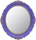 YCHMIR 14.8 x 13.1 inch Oval Wall Mirror Vintage Style by YCHMIR