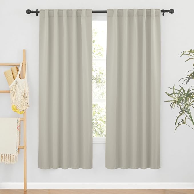 RYB HOME Blackout Curtains for Living Room, Privacy Thermal Insulating Window by RYBHOME