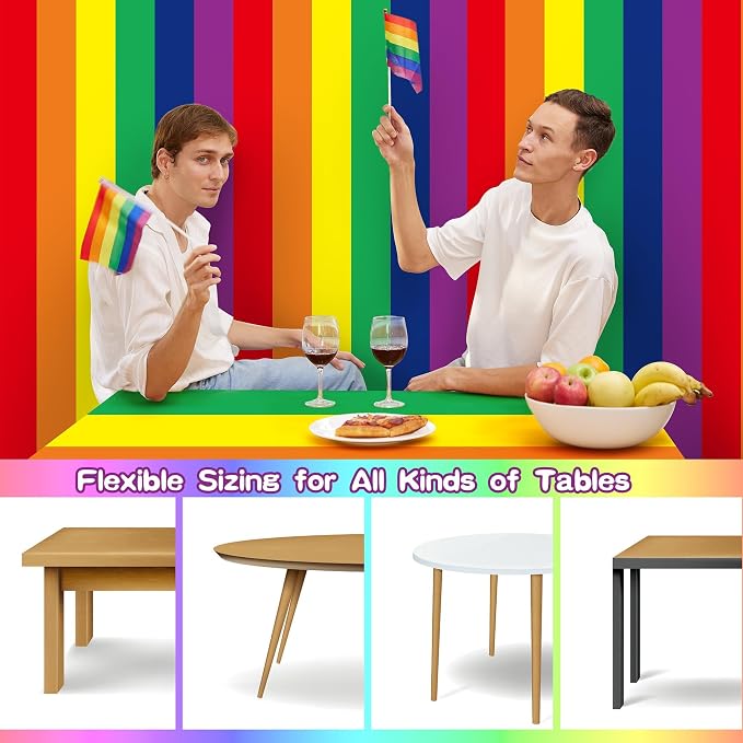 Kochorie 100 Ft x 54 Inch Rainbow Tablecloth Roll - Image 4